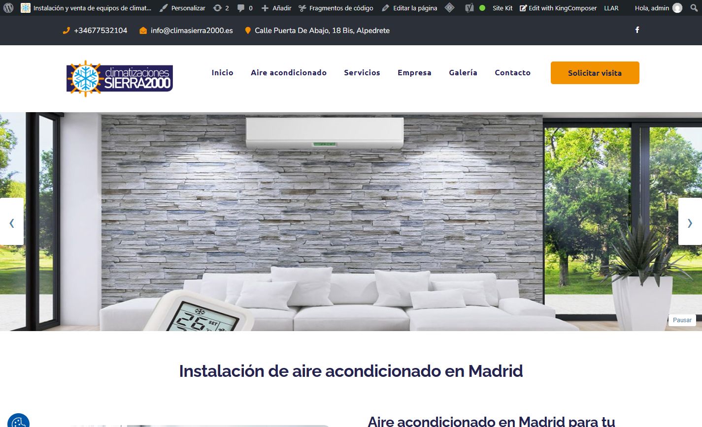 Imagen del proyecto Climatizaciones Sierra 2000