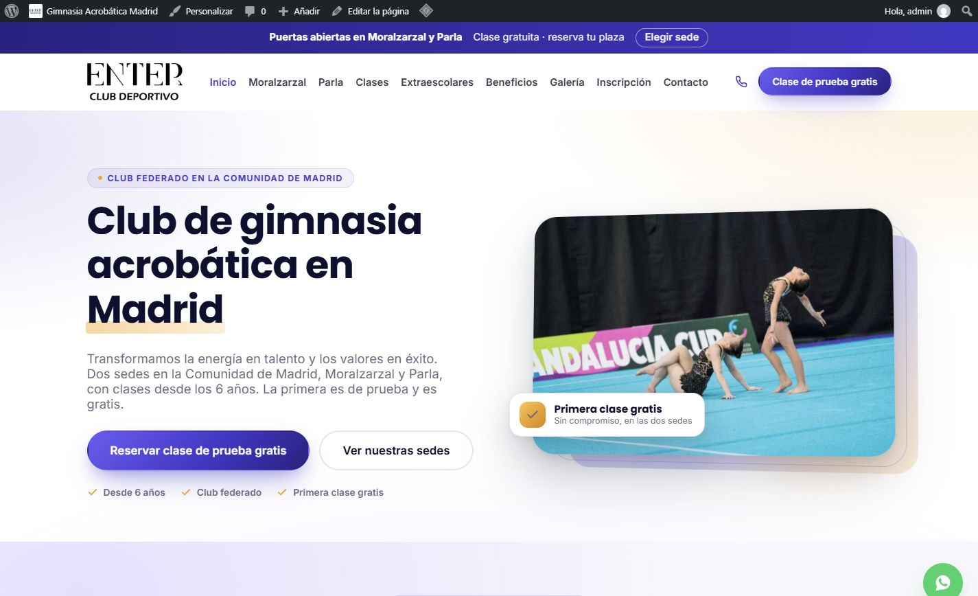 Imagen del proyecto Club de gimnasia